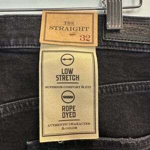 NWT Polo RL Rope Dyed The Straight Black Jeans 32R
